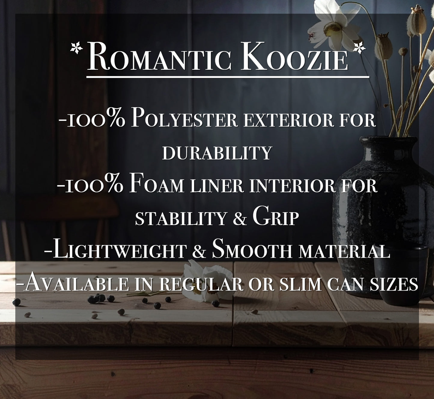 Romantic Can Cooler Koozie Fun Drink Sleeve Party Accessory Unique Gift Bachelorette Celebrations Birthday Anniversary