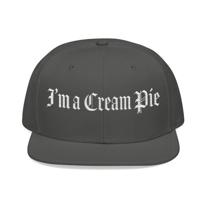 Sexy Fun Cream Pie Embroidered Snapback Hat Quirky Trendy Individuals Perfect for Casual Outings Gifts for Birthday Parties Bachelorette