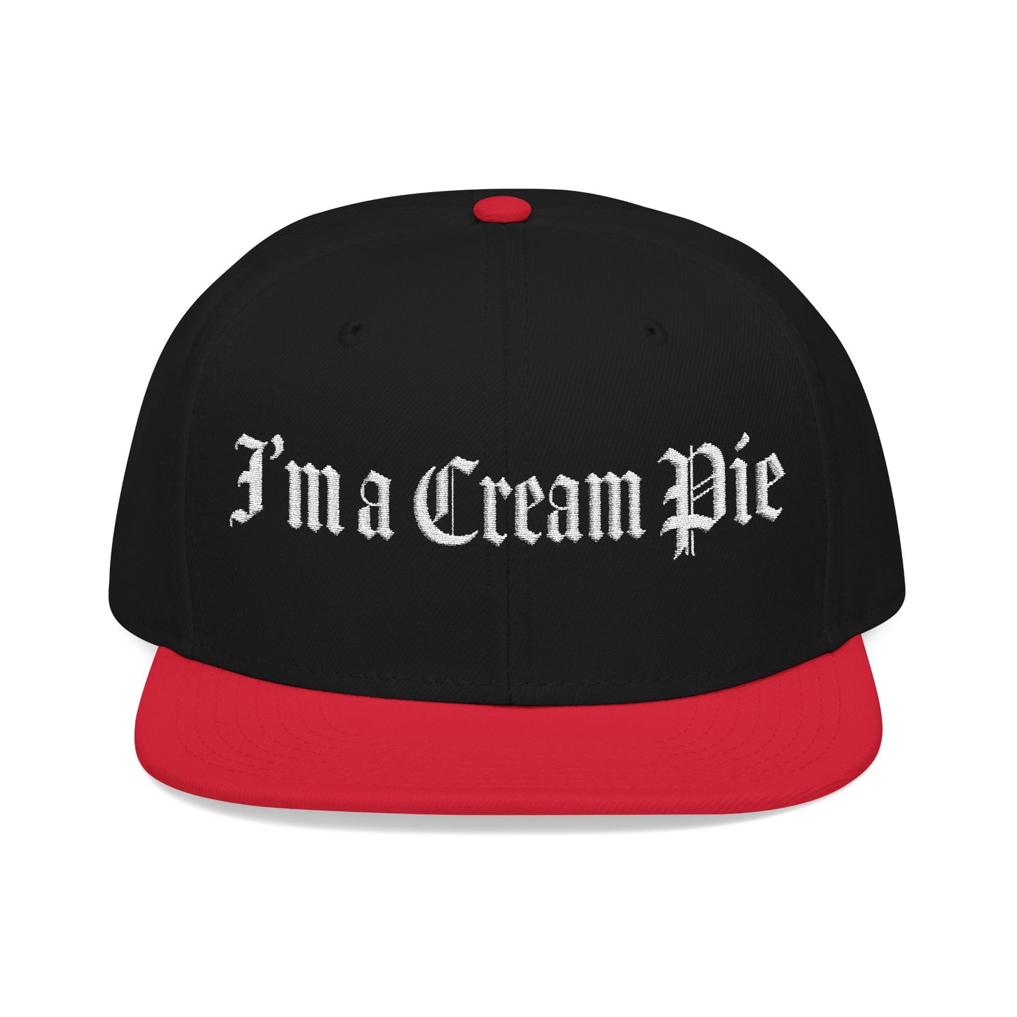 Sexy Fun Cream Pie Embroidered Snapback Hat Quirky Trendy Individuals Perfect for Casual Outings Gifts for Birthday Parties Bachelorette