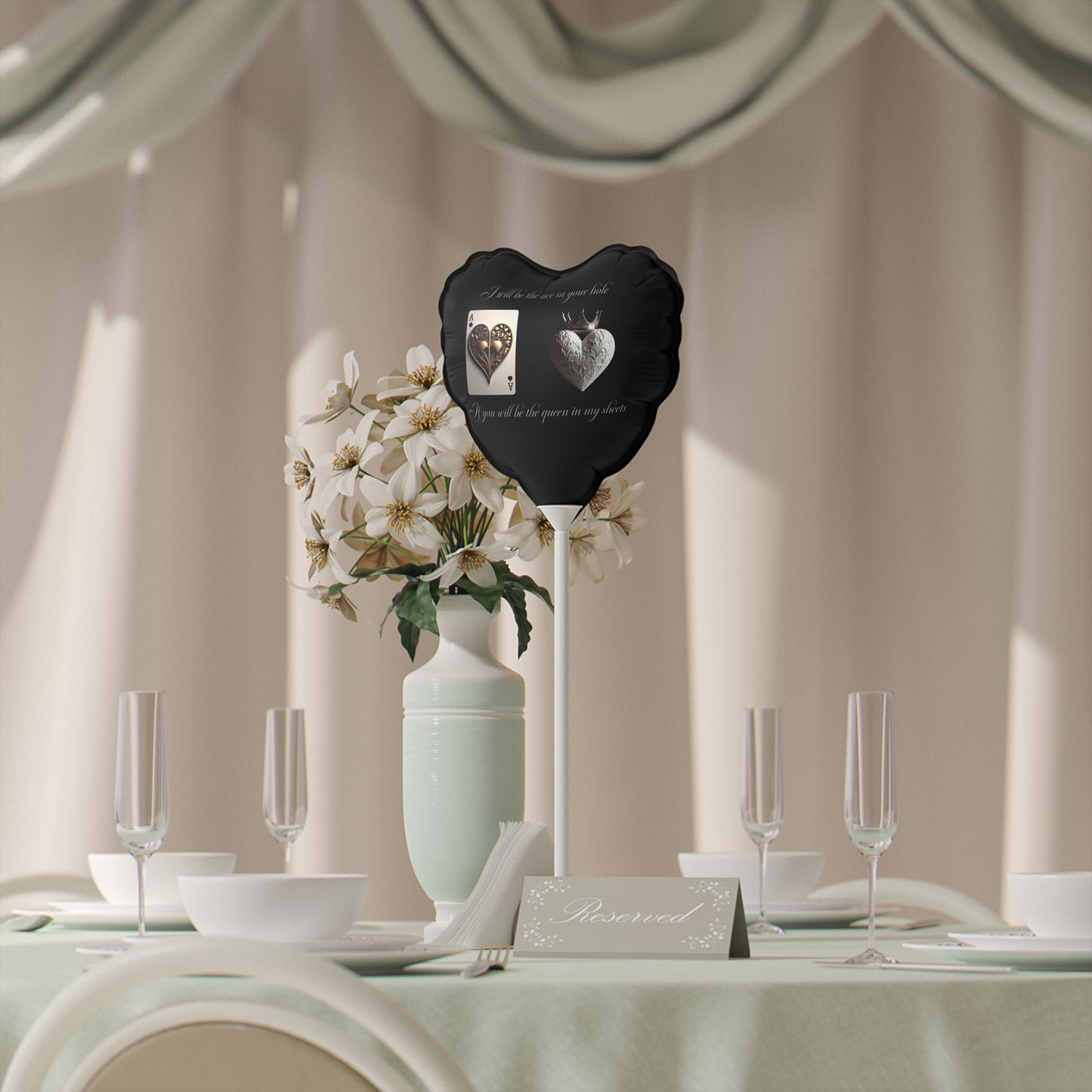 Heart-Shaped and Round Balloon Perfect for Romantic Celebrations, Wedding Decor, Anniversary, Love Notes, Valentine's Day, Party Decor