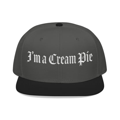 Sexy Fun Cream Pie Embroidered Snapback Hat Quirky Trendy Individuals Perfect for Casual Outings Gifts for Birthday Parties Bachelorette