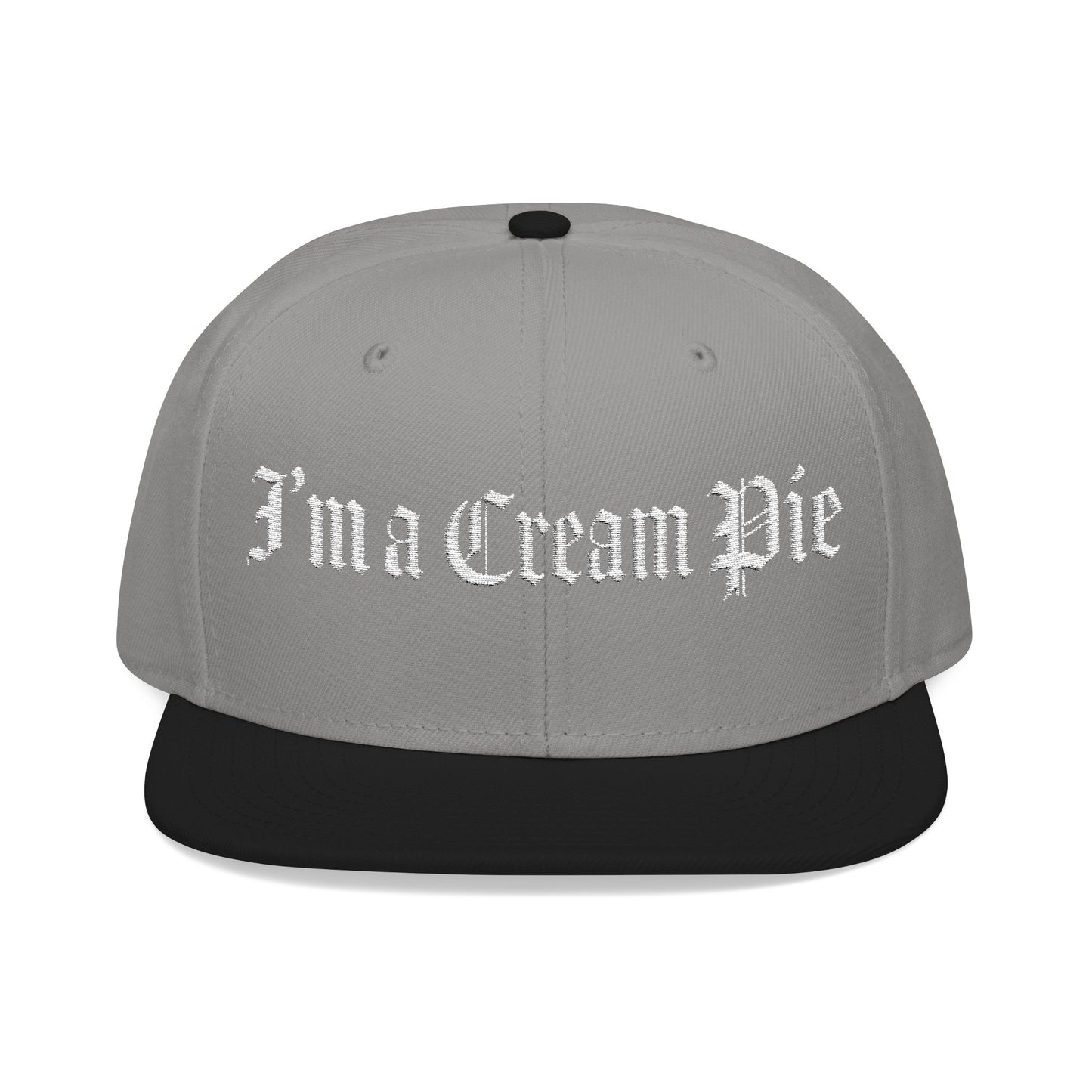 Sexy Fun Cream Pie Embroidered Snapback Hat Quirky Trendy Individuals Perfect for Casual Outings Gifts for Birthday Parties Bachelorette