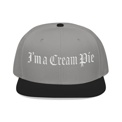 Sexy Fun Cream Pie Embroidered Snapback Hat Quirky Trendy Individuals Perfect for Casual Outings Gifts for Birthday Parties Bachelorette