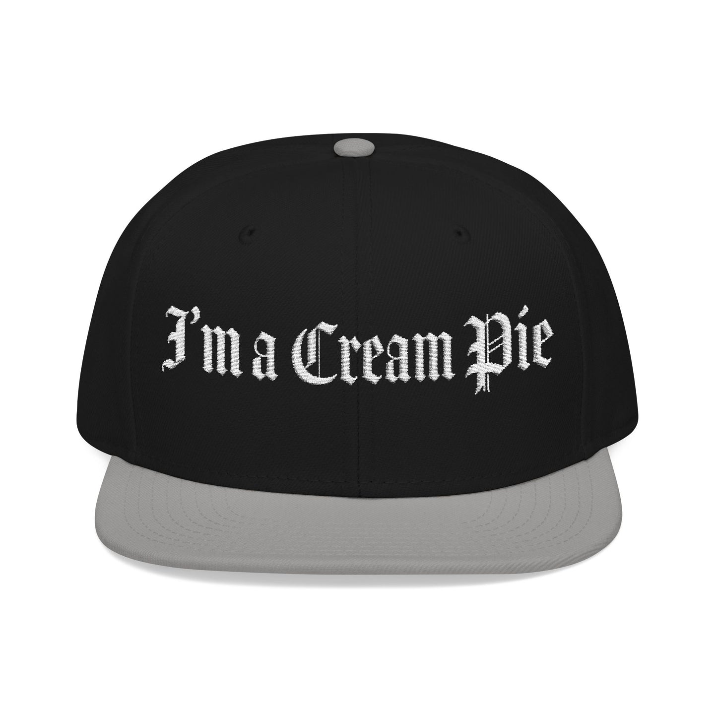 Sexy Fun Cream Pie Embroidered Snapback Hat Quirky Trendy Individuals Perfect for Casual Outings Gifts for Birthday Parties Bachelorette