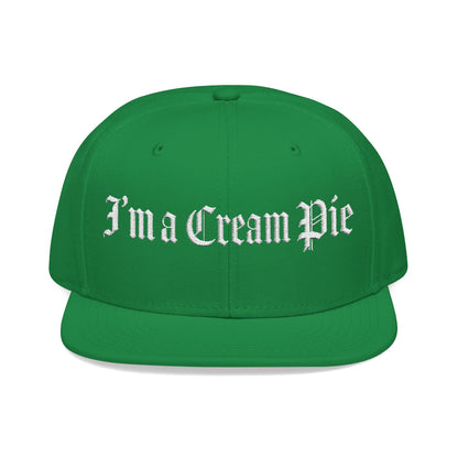 Sexy Fun Cream Pie Embroidered Snapback Hat Quirky Trendy Individuals Perfect for Casual Outings Gifts for Birthday Parties Bachelorette
