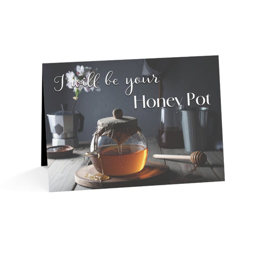 Romantic Greeting Card Honey Pot Cream Pie Valentines Day Lovers Card Unique Fun Romantic Spicy Message Playful Sexy Gift Bachelorette