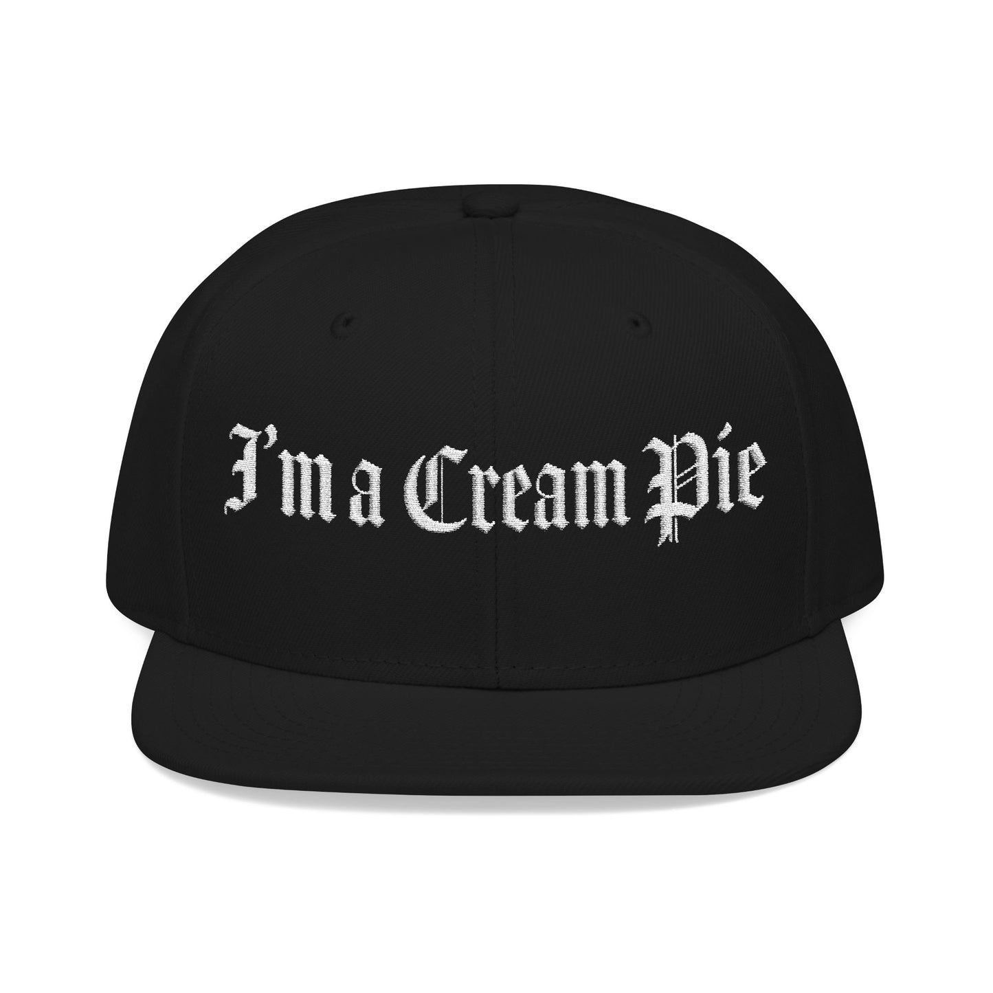 Sexy Fun Cream Pie Embroidered Snapback Hat Quirky Trendy Individuals Perfect for Casual Outings Gifts for Birthday Parties Bachelorette