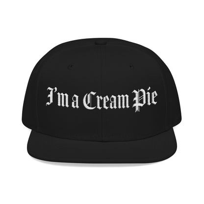 Sexy Fun Cream Pie Embroidered Snapback Hat Quirky Trendy Individuals Perfect for Casual Outings Gifts for Birthday Parties Bachelorette