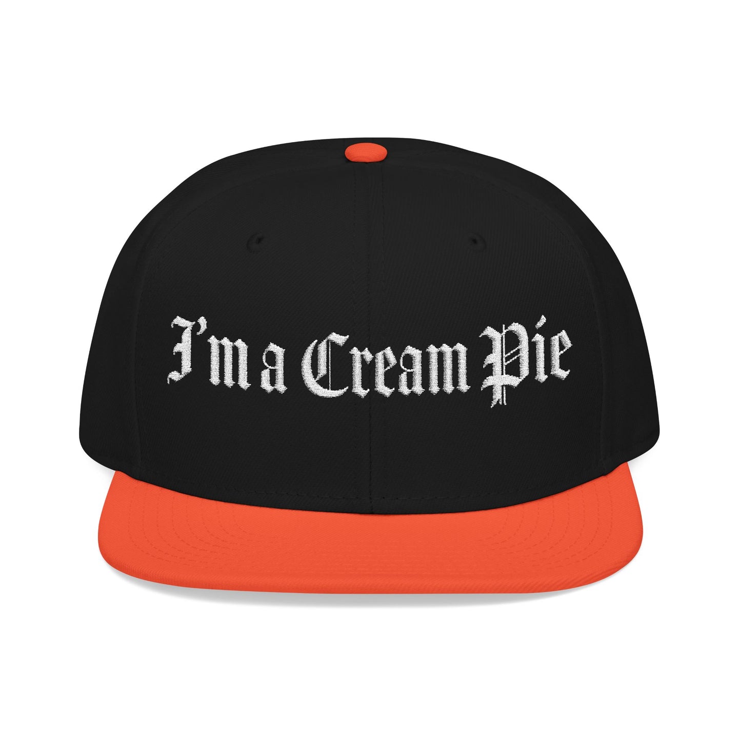 Sexy Fun Cream Pie Embroidered Snapback Hat Quirky Trendy Individuals Perfect for Casual Outings Gifts for Birthday Parties Bachelorette