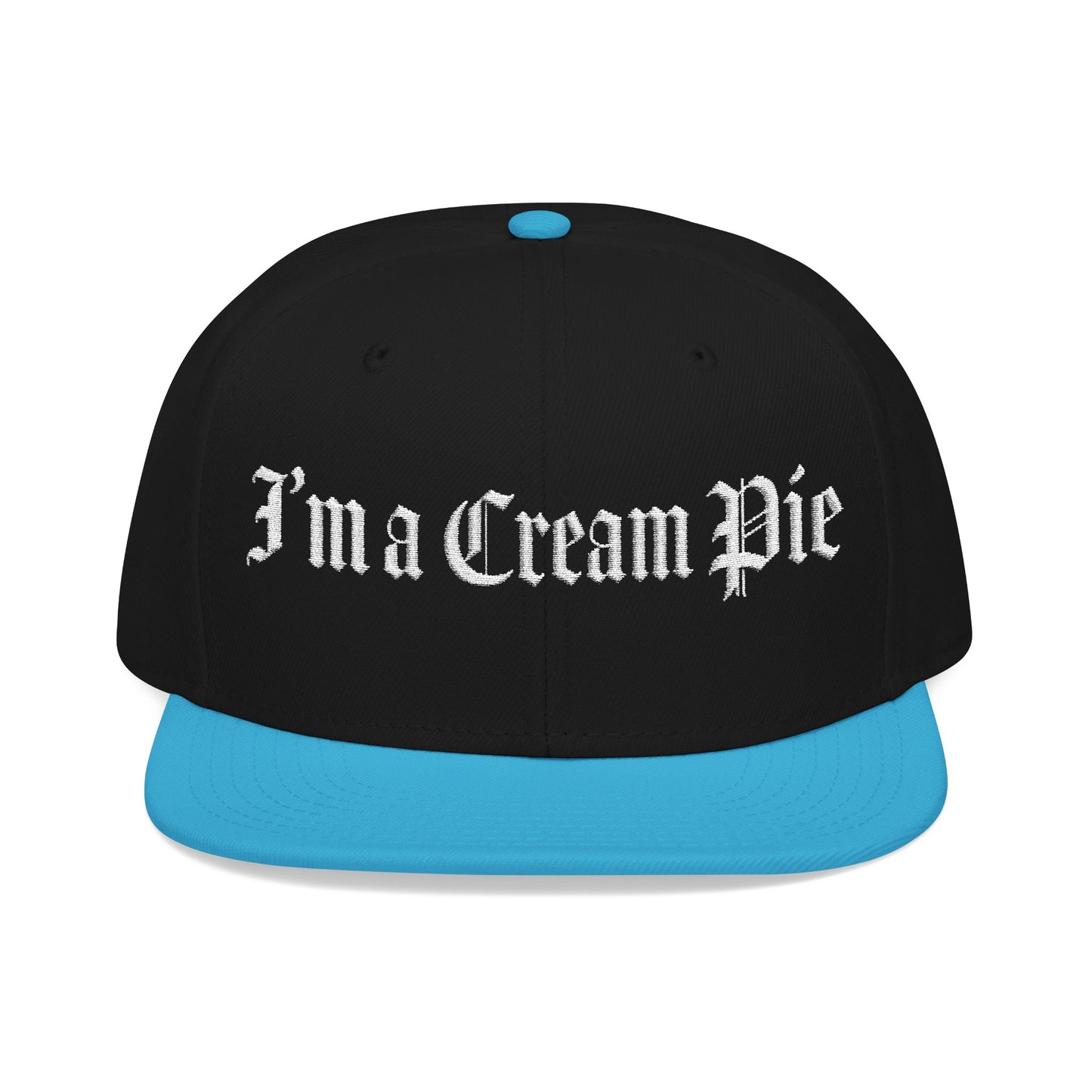 Sexy Fun Cream Pie Embroidered Snapback Hat Quirky Trendy Individuals Perfect for Casual Outings Gifts for Birthday Parties Bachelorette