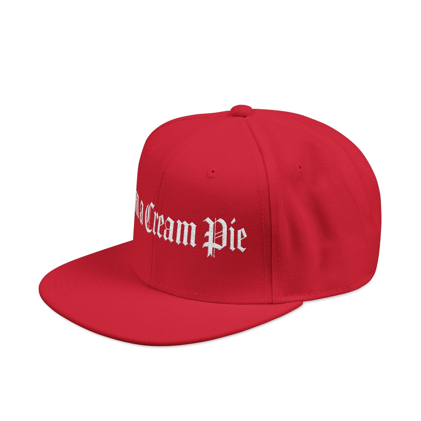 Sexy Fun Cream Pie Embroidered Snapback Hat Quirky Trendy Individuals Perfect for Casual Outings Gifts for Birthday Parties Bachelorette