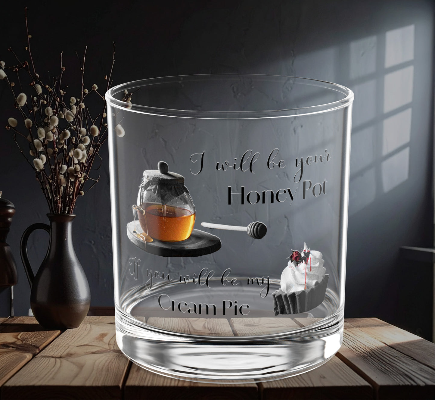 Sexy Whiskey Cocktail Rocks Glass Gifts for Her Romantic Gift Fun Gift Valentines Gift Unique Holiday Gift Bachelorette Fun Gift